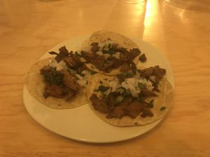 Tacos de bistec  at Poderosa in Queretaro