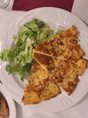 chickpea omelette at La Locanda di Lo in Finale Ligure