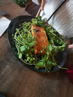 Tofu arrayán con salsa unagi at Violeta in Santiago
