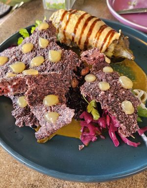 Berenjena algarrobo at Violeta in Santiago