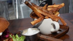 fries with ranch/white sauce? at Plum Bistro in Seattle