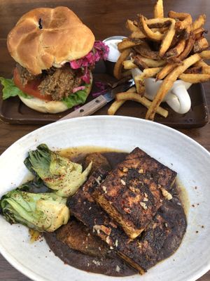 Our grub  at Plum Bistro in Seattle