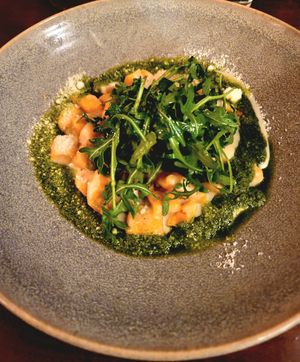 Black Truffle Sweet Potato Gnocchi at Plum Bistro in Seattle