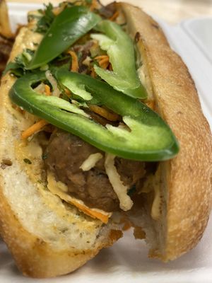 Blazing banh mi  at Plum Bistro in Seattle