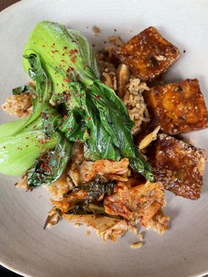 Crispy Korean Tofu—delicious!  at Plum Bistro in Seattle