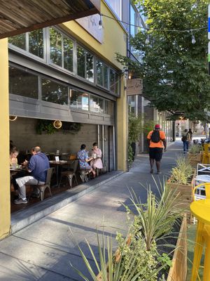 Nice open restaurant  at Plum Bistro in Seattle