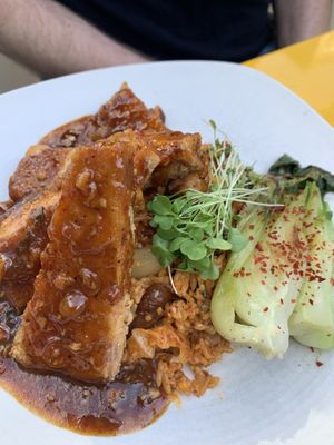 Kimchi tofu  at Plum Bistro in Seattle