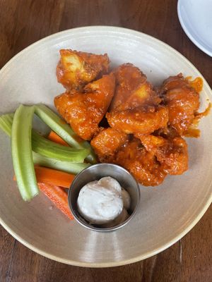 Buffalo Cauliflower bites—so good  at Plum Bistro in Seattle