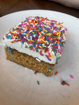 Carrot cake —no flavor   at Plum Bistro in Seattle