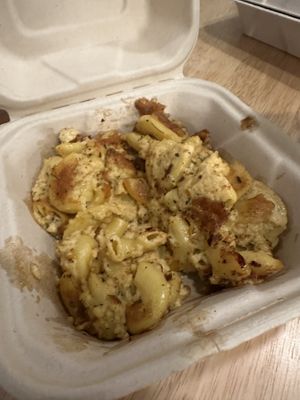 Amazing mac and cheese (we ate some already)  at Plum Bistro in Seattle