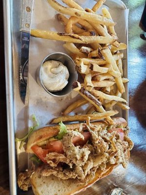 Po'boy sandwich   at Plum Bistro in Seattle