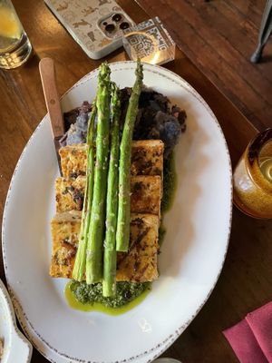 Pesto tofu  at Plum Bistro in Seattle