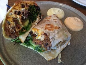 Amazing ? Burrito omg the vegan cheese melts so amazing  at Plum Bistro in Seattle