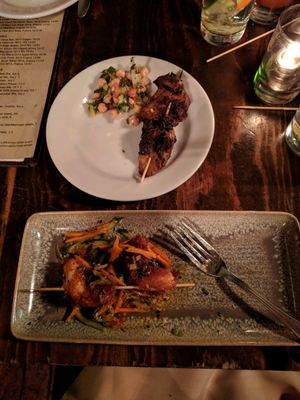 half of ";sharing"; plates during hh at Plum Bistro in Seattle