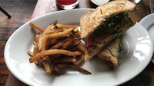 Chipotle grill sandwich at Plum Bistro in Seattle