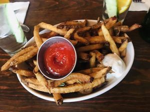 Amazing Rosemary Fries!  at Plum Bistro in Seattle
