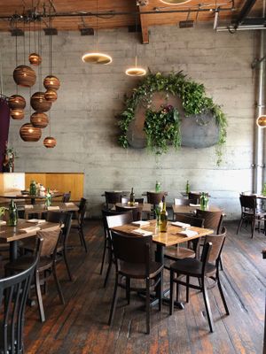 decor at Plum Bistro in Seattle