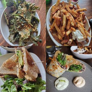 our apps and entres at Plum Bistro in Seattle