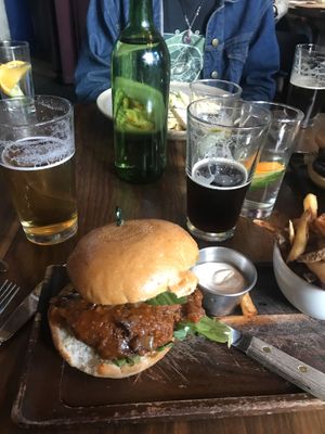 Burger  at Plum Bistro in Seattle