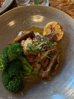 Dry Rubbed Moroccan Spiced Seitan. If you’re looking for something that tastes exactly like real meat, this is for you! at Plum Bistro in Seattle