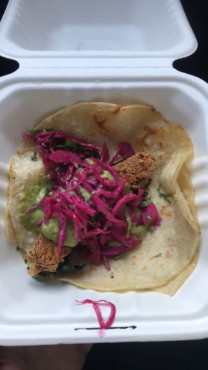 Fish taco at Plum Bistro in Seattle