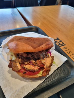 Plant-based kebap at Züri Bistro - Albisriederplatz in Zurich