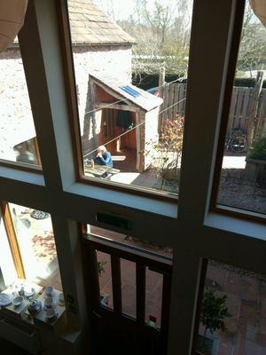 outdoor seating at Upfront in Penrith