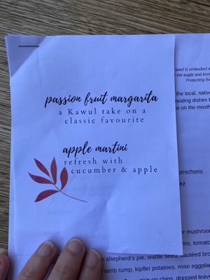 Drinks specials at Kawul in Pokolbin