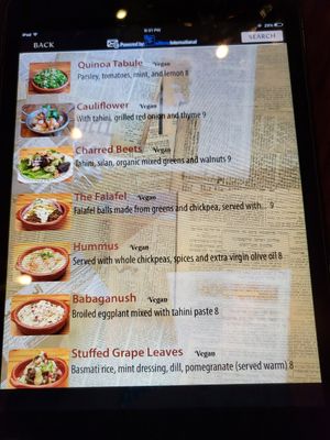 Menu dec 2022 at Hummus Kitchen - Hell's Kitchen in New York City