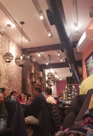 Interior at Hummus Kitchen - Hell's Kitchen in New York City