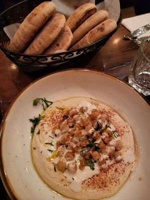 Hummus at Hummus Kitchen - Hell's Kitchen in New York City