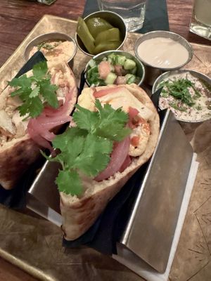 Cauliflower tacos  at Hummus Kitchen - Hell's Kitchen in New York City
