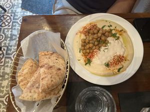 Chickpea Hummus  at Hummus Kitchen - Hell's Kitchen in New York City