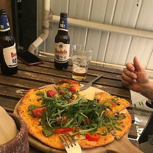 Vegan Pizza at Evergreen in Nicosia
