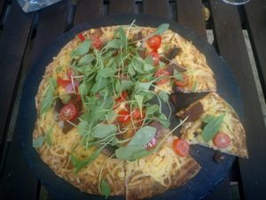 Vegan Pizza at Evergreen in Nicosia
