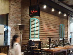 Outdoor space at Infuzions in Hornsby