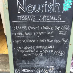 Daily specials at Nourish in Inverness