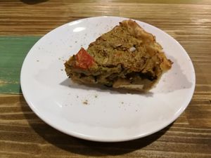 Vegan stinky tofu quiche at Wu Lou Pie Pie 巫露派派 in Chishang