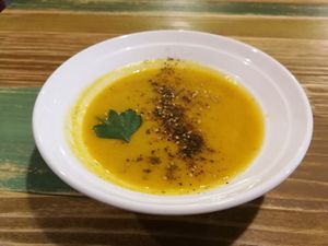 pumpkin soup at Wu Lou Pie Pie 巫露派派 in Chishang