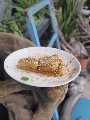 Vegan tarte tatin (apple pie) at Wu Lou Pie Pie 巫露派派 in Chishang