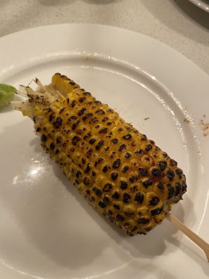 Chargrilled corn   at Perla Tacos in Torquay