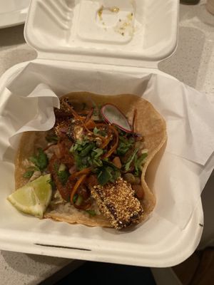 Eggplant taco   at Perla Tacos in Torquay