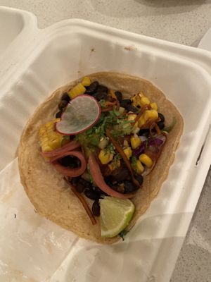 Black bean taco   at Perla Tacos in Torquay