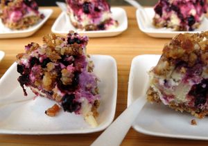 sweet blueberry cream pie at Change All Vegan - Food Truck in Lier