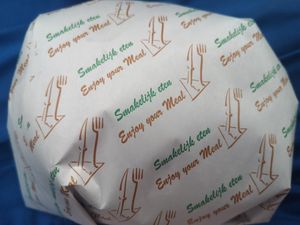 Vegan hamburger at Den Halt in Pelt