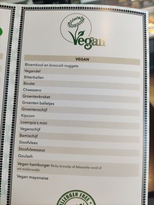 Menu at Den Halt in Pelt