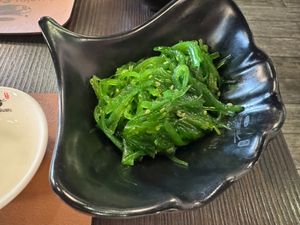Seaweed salad at Lucky Sushi in Civitavecchia