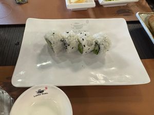Avocado roll at Lucky Sushi in Civitavecchia