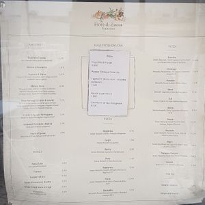 Menu - November 2019 at Fiori di Zucca in Alcobaca