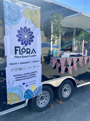 Food truck at Flora Plant Based Cuisine in Orlando